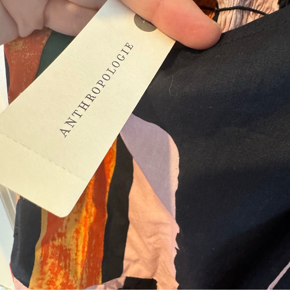 NWT Anthropologie Arches Jumpsuit Colorful Abstract Sleeveless | XS - Picture 6 of 10
